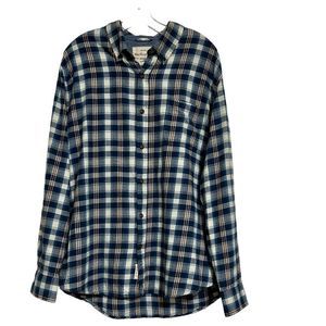 Weatherproof Button Down Shirt Men's Size XL Plaid Casual Relaxed Long Sleeve